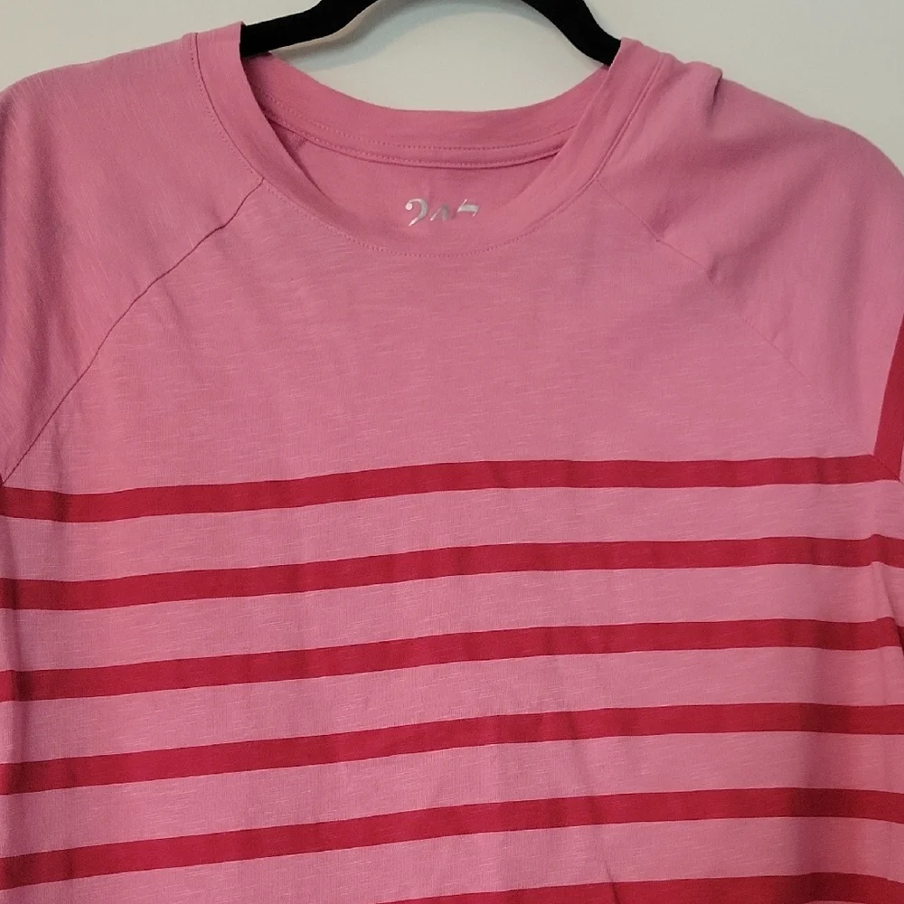 Maurices Pink Striped Crop Top - Picture 3 of 4
